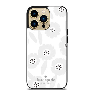 KATE SPADE GREY FLOWER iPhone 14 Pro Max Case Cover