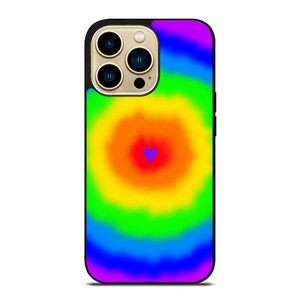 LOVE RAINBOW TIE DYE PATTERN iPhone 14 Pro Max Case Cover