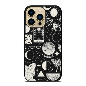 LUNAR PATTERN BLACK WHITE iPhone 14 Pro Max Case Cover