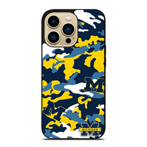 MICHIGAN WOLVERINES FOOTBALL CAMO iPhone 14 Pro Max Case Cover