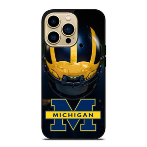 MICHIGAN WOLVERINES HELMET iPhone 14 Pro Max Case Cover MICHIGAN WOLVERINES HELMET iPhone 14 Pro Max Case Cover