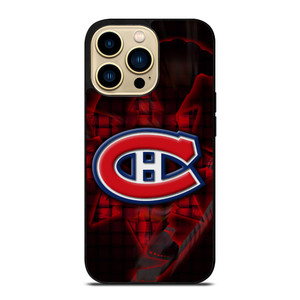 MONTREAL CANADIENS RED GLOW SYMBOL iPhone 14 Pro Max Case Cover