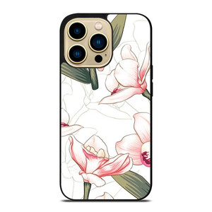 PINK ORCHID FLOWER iPhone 14 Pro Max Case Cover PINK ORCHID FLOWER iPhone 14 Pro Max Case Cover