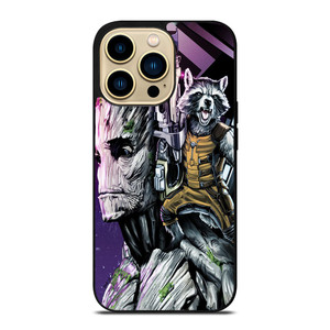 ROCKET RACCOON AND GROOT MARVEL iPhone 14 Pro Max Case Cover