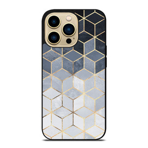 SOFT BLUE GRADIENT CUBES iPhone 14 Pro Max Case Cover