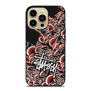 STUSSY CORAL PATTERN iPhone 14 Pro Max Case Cover STUSSY CORAL PATTERN iPhone 14 Pro Max Case Cover