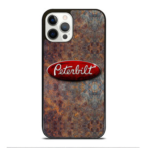 PETERBILT TRUCK RUSTY METAL LOGO iPhone 12 Pro Case Cover PETERBILT TRUCK RUSTY METAL LOGO iPhone 12 Pro Case Cover