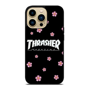THRASHER SAKURA FLOWER iPhone 14 Pro Max Case Cover THRASHER SAKURA FLOWER iPhone 14 Pro Max Case Cover