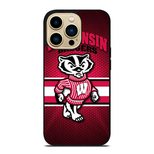 WISCONSIN BADGER FOOTBALL LOGO 2 iPhone 14 Pro Max Case Cover