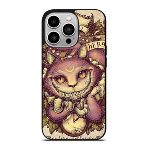 ALICE IN WONDERLAND CHESHIRE CAT ART iPhone 14 Pro Case Cover