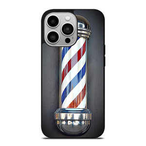 BARBER POLE HAIR CUT SYMBOL iPhone 14 Pro Case Cover