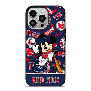 BOSTON RED SOX MICKEY MOUSE iPhone 14 Pro Case Cover