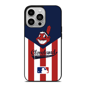 CLEVELAND INDIANS STRIPE LOGO iPhone 14 Pro Case Cover