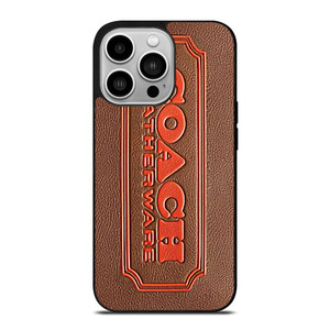 COACH LEATHERWARE EMBOSS iPhone 14 Pro Case Cover
