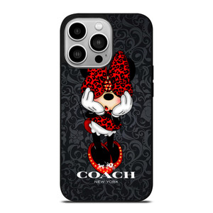 COACH MINNIE MOUSE CARTOON iPhone 14 Pro Case Cover