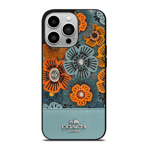 COACH NEW YORK BLUE TEA ROSE iPhone 14 Pro Case Cover