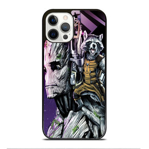 ROCKET RACCOON AND GROOT MARVEL iPhone 12 Pro Case Cover