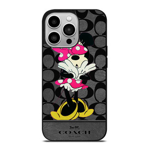 COACH NEW YORK MINNIE MOUSE iPhone 14 Pro Case Cover COACH NEW YORK MINNIE MOUSE iPhone 14 Pro Case Cover
