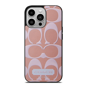COACH NEW YORK PINK PATTERN iPhone 14 Pro Case Cover