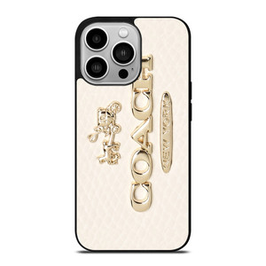 COACH PINK PATTERN MATE iPhone 14 Pro Case Cover