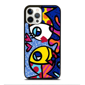 ROMERO BRITTO FISH LOVE iPhone 12 Pro Case Cover ROMERO BRITTO FISH LOVE iPhone 12 Pro Case Cover
