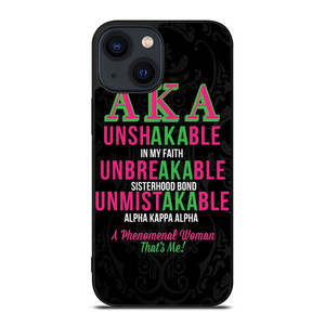 ALPHA KAPPA ALPHA QUOTE iPhone 14 Plus Case Cover