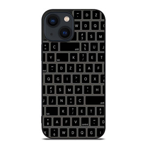 BLACK KEYBOARD PATTERN iPhone 14 Plus Case Cover BLACK KEYBOARD PATTERN iPhone 14 Plus Case Cover