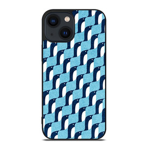 BLUE PENGUINS PATTERN iPhone 14 Plus Case Cover BLUE PENGUINS PATTERN iPhone 14 Plus Case Cover