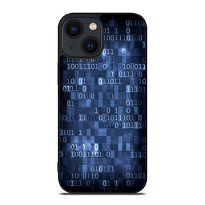 BLUE STYLISH BINARY CODE iPhone 14 Plus Case Cover