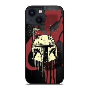 BOBA FETT HELMET STAR WARS ART iPhone 14 Plus Case Cover