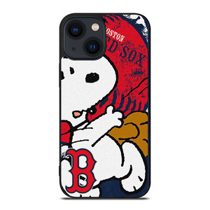 BOSTON RED SOX BASEBALL SNOOPY iPhone 14 Plus Case Cover