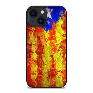 CATALONIA FLAG BRUSHES iPhone 14 Plus Case Cover CATALONIA FLAG BRUSHES iPhone 14 Plus Case Cover