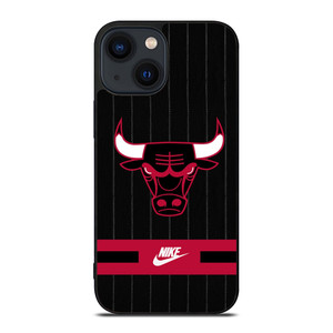 CHICAGO BULLS NIKE STRIPE iPhone 14 Plus Case Cover CHICAGO BULLS NIKE STRIPE iPhone 14 Plus Case Cover