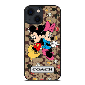 COACH MICKEY MINNIE MOUSE LOVE iPhone 14 Plus Case Cover