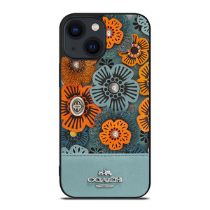 COACH NEW YORK BLUE TEA ROSE iPhone 14 Plus Case Cover COACH NEW YORK BLUE TEA ROSE iPhone 14 Plus Case Cover