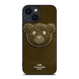 COACH NEW YORK BROWN BEAR iPhone 14 Plus Case Cover