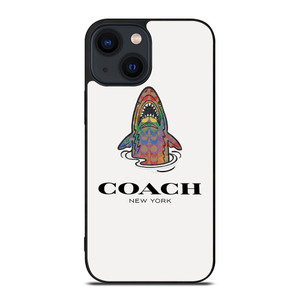 COACH NEW YORK SHARK iPhone 14 Plus Case Cover