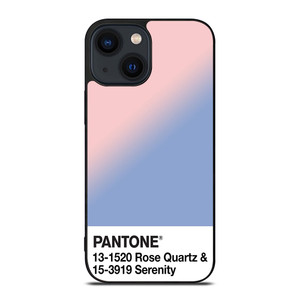 COLOR PANTONE ROSE QUARTZ AND SERENITY iPhone 14 Plus Case Cover