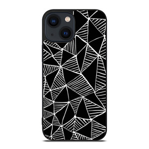 DARK TRIANGLE PATTERN iPhone 14 Plus Case Cover