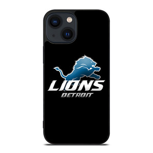 DETROIT LIONS BLACK iPhone 14 Plus Case Cover