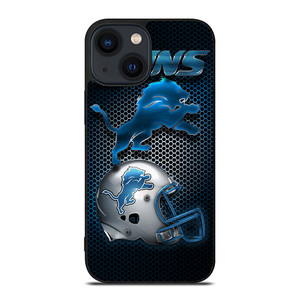 DETROIT LIONS LOGO HELMET iPhone 14 Plus Case Cover