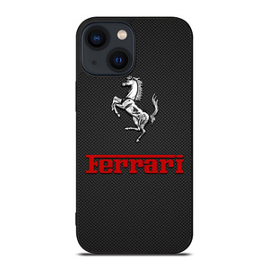 FERRARI HORSE CARBON LOGO iPhone 14 Plus Case Cover FERRARI HORSE CARBON LOGO iPhone 14 Plus Case Cover