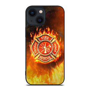 FIREFIGHTER FIREMAN FIRE LOGO iPhone 14 Plus Case Cover
