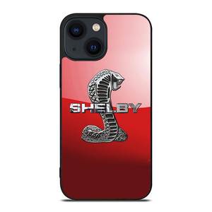 FORD MUSTANG SHELBY COBRA RED LOGO iPhone 14 Plus Case Cover