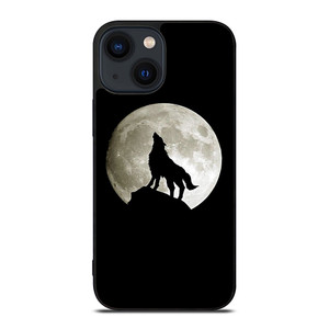 FULL MOON WOLF SILHOUETTE iPhone 14 Plus Case Cover