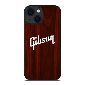 GIBSON GUITAR WOODEN LOGO iPhone 14 Plus Case Cover