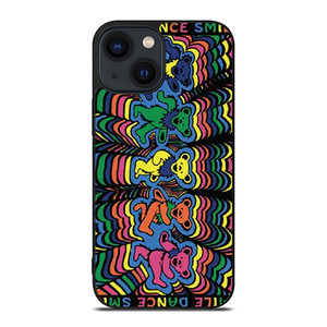 GRATEFUL DEAD SMILE DANCING BEARS iPhone 14 Plus Case Cover GRATEFUL DEAD SMILE DANCING BEARS iPhone 14 Plus Case Cover
