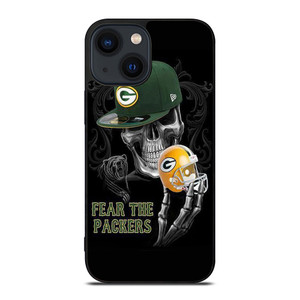 GREEN BAY PACKERS SKULL iPhone 14 Plus Case Cover GREEN BAY PACKERS SKULL iPhone 14 Plus Case Cover
