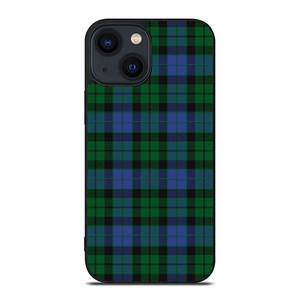 GREEN BLUE TARTAN PLAID PATTERN iPhone 14 Plus Case Cover GREEN BLUE TARTAN PLAID PATTERN iPhone 14 Plus Case Cover