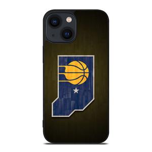 INDIANA PACERS WOODEN LOGO iPhone 14 Plus Case Cover INDIANA PACERS WOODEN LOGO iPhone 14 Plus Case Cover